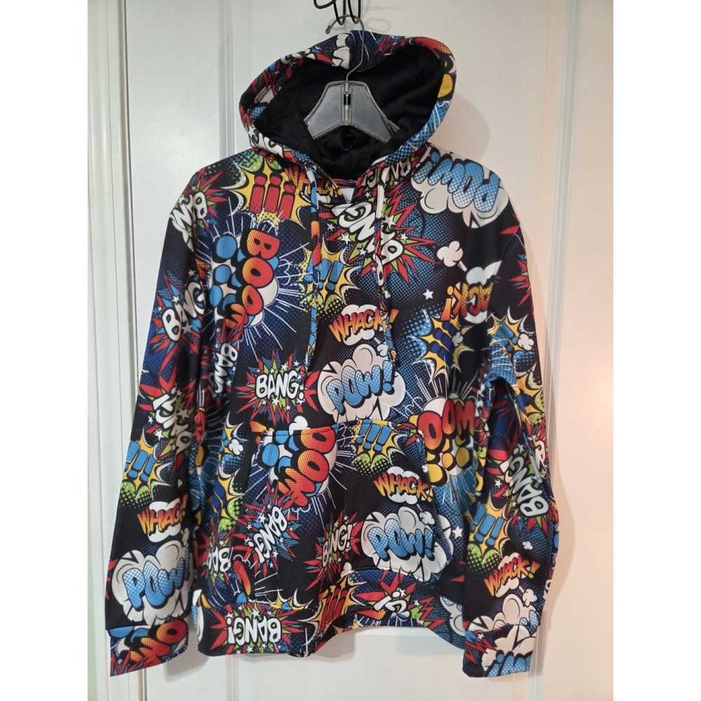Drill Clothing Co OH Snap Comics Graphics Hoodie Size Small Unisex NWT